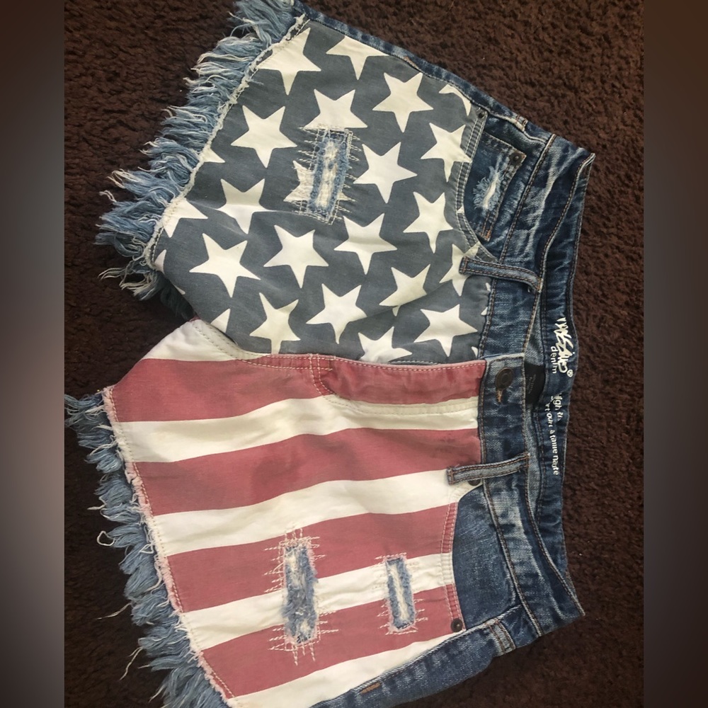 🇺🇸 Mossimo denim American Flag Shorts 🇺🇸